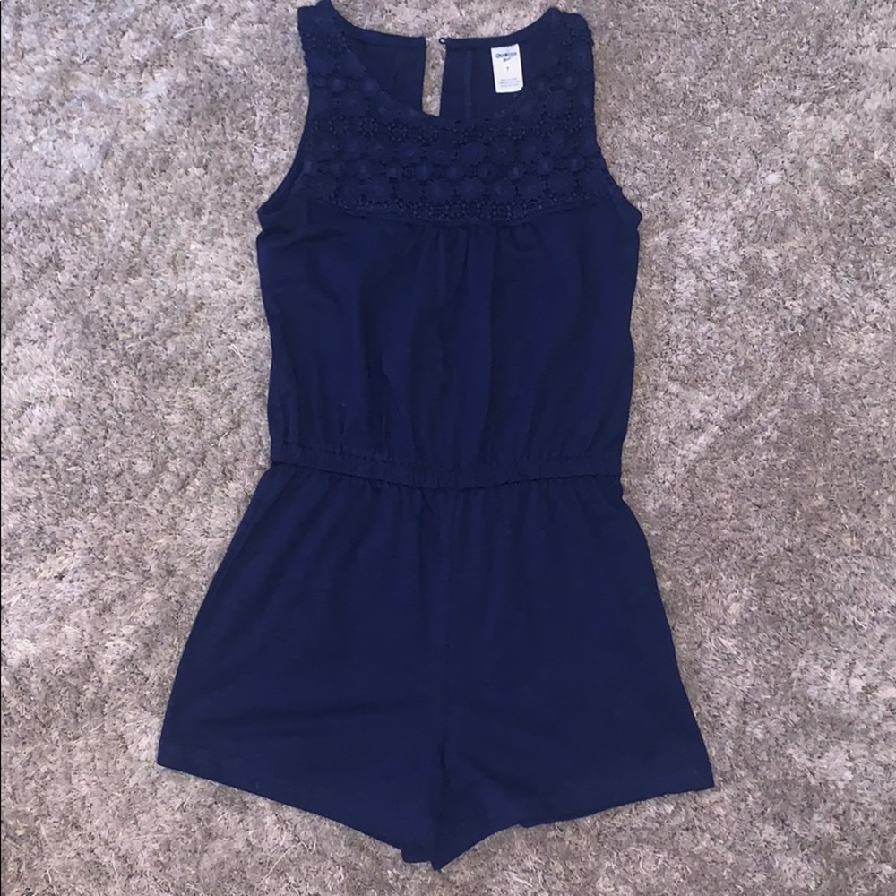 Girls Oshkosh blue romper